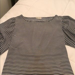 Everly Balloon 3/4 Sleeve Stripe Shirt